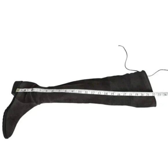 Stuart Weitzman Lowland Over the Knee Boots Suede BrownTie Size 5 - Picture 7 of 12